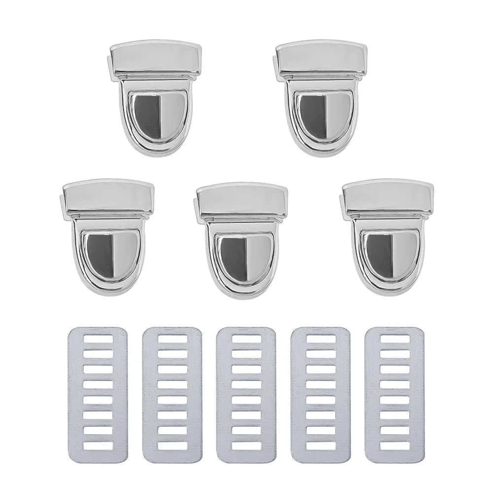 5Pcs Bag Lock Gold Silver Metal Clasp Catch