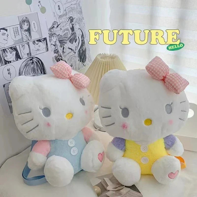New Sanrio Hello Kitty Kawaii Plush Backpack Stuffed