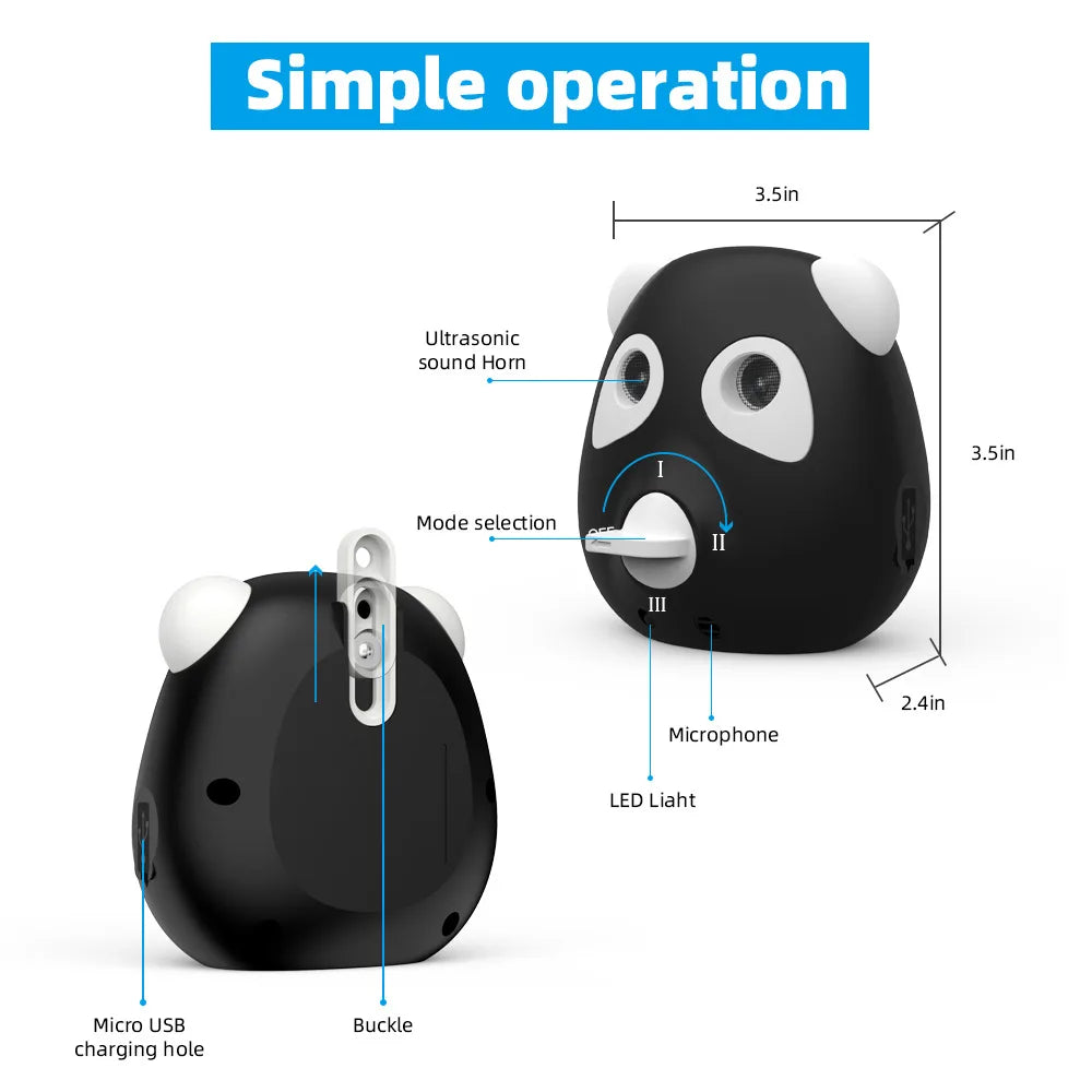 8d,Bark Deterrents,Anti-Bark,Ultrasonic Barking Stop Device,Dog Trainer,Outdoor Dog Driver