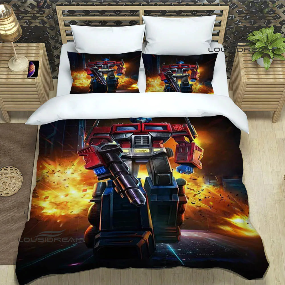 T-Transformers Cartoon Bedding Sets exquisite bed supplies set