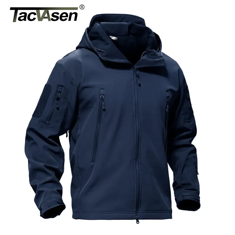 TACVASEN Winter Waterproof Fleece Lined Jackets Men's Safari