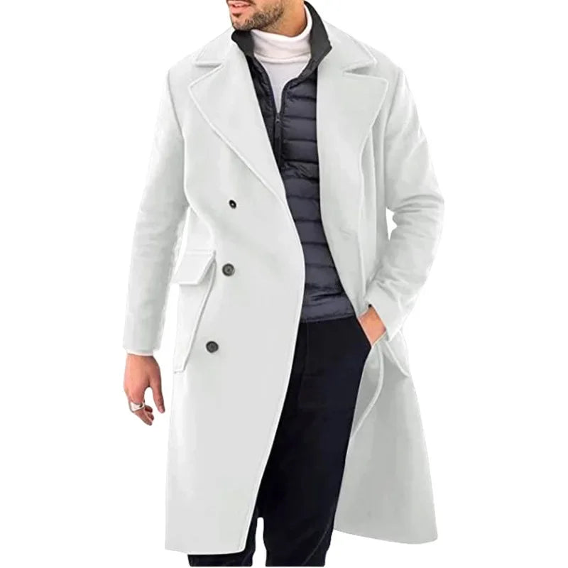 Men's Loose Cardigan Double Breasted Large Coat Autumn