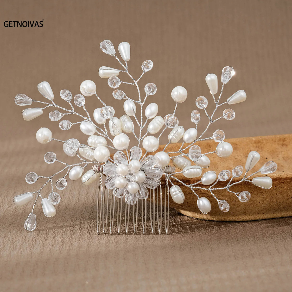 Wedding Pearl Flower Hair Combs Hair Accessories Hair