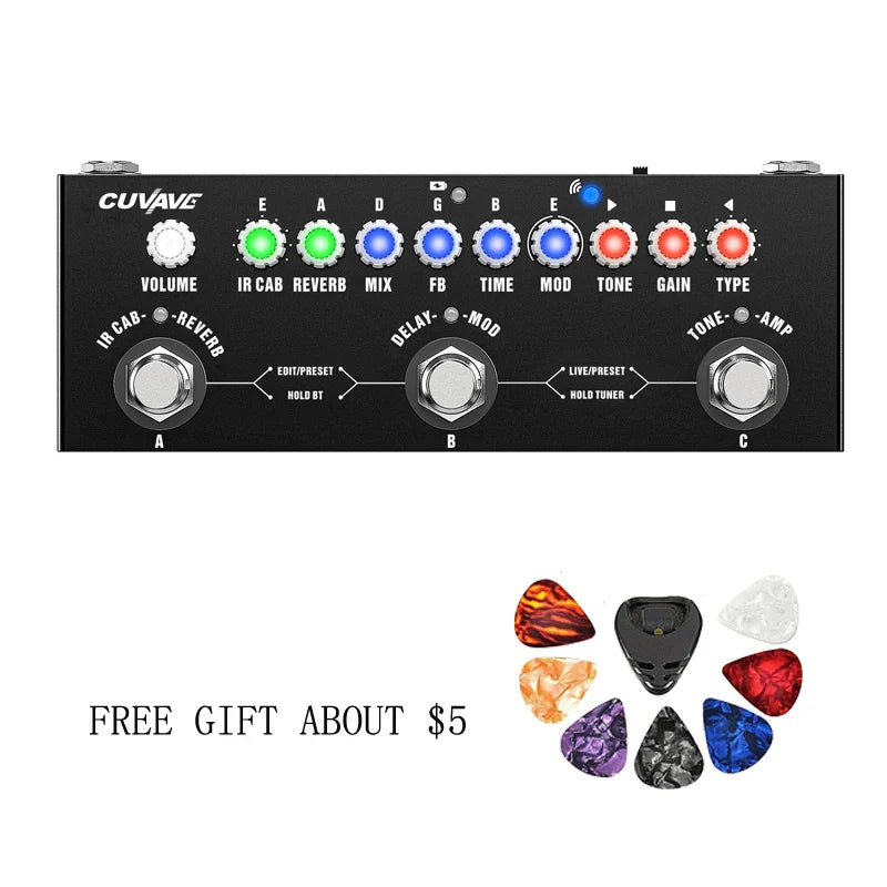 M-vave Cube BABY Rechargeable Multi Effects Pedal Delay