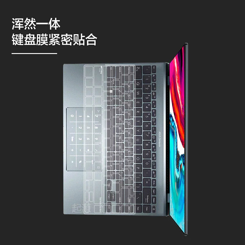 TPU Laptop Keyboard Cover For Asus Zenbook 14X