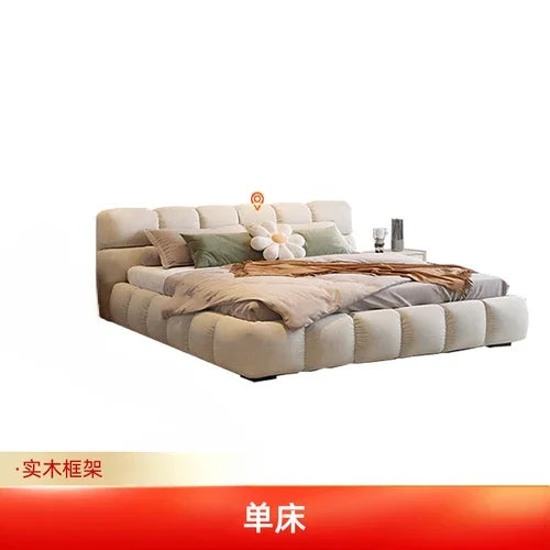 Modern Whitr Set Bed Soft Wood Small Large