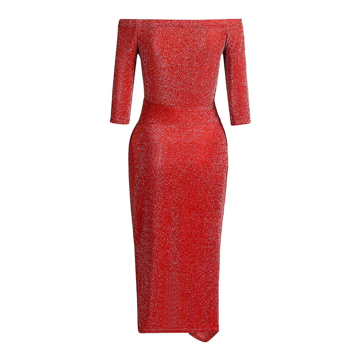 Plus Size Women's Fashion Sexy Strapless High Slit