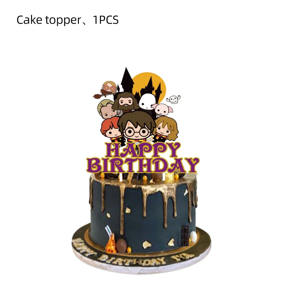Academy Magic Harries Birthday Party Decorations Disposable Tableware
