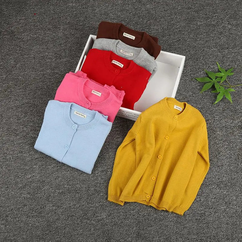 Autumn Kids Sweater Coat Baby Warm Knitwear Children