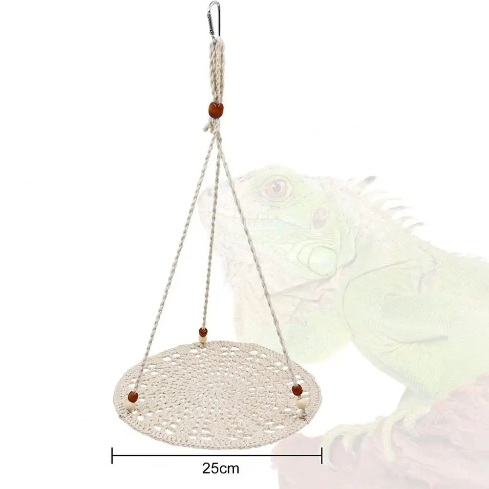 Reptile Hammock Hand Woven Strong Load-bearing Gecko Lizard