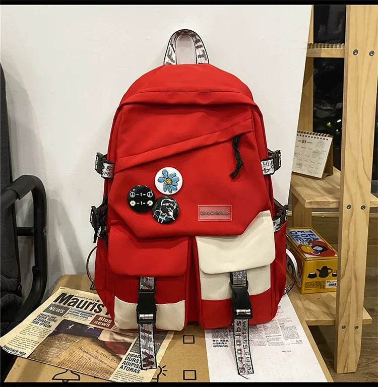 Fashion waterproof nylon women Backpack Girl travel High