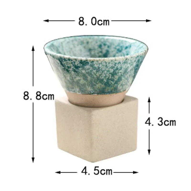 100ML Rough Pottery Teacup Creative Retro Cone Ceramic