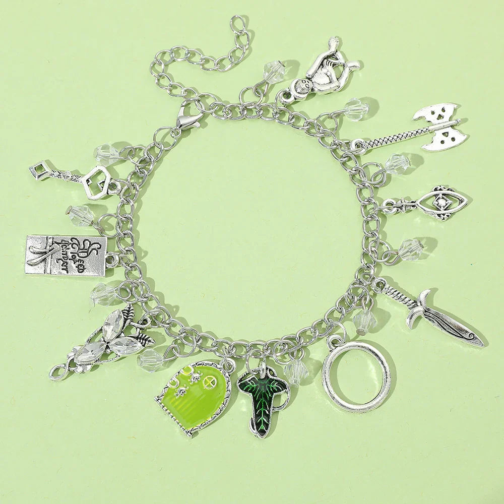 Movie The Hobbit Charm Bracelets Elven Leaf Arwen