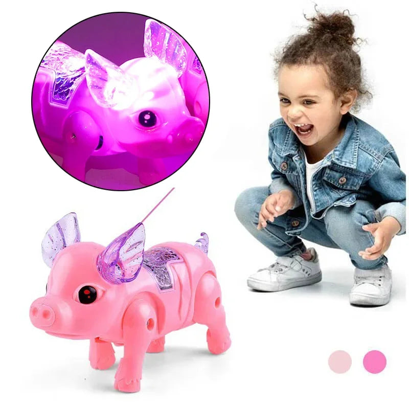 Pink Color Funny Electronic Toys Cute Electric Walking