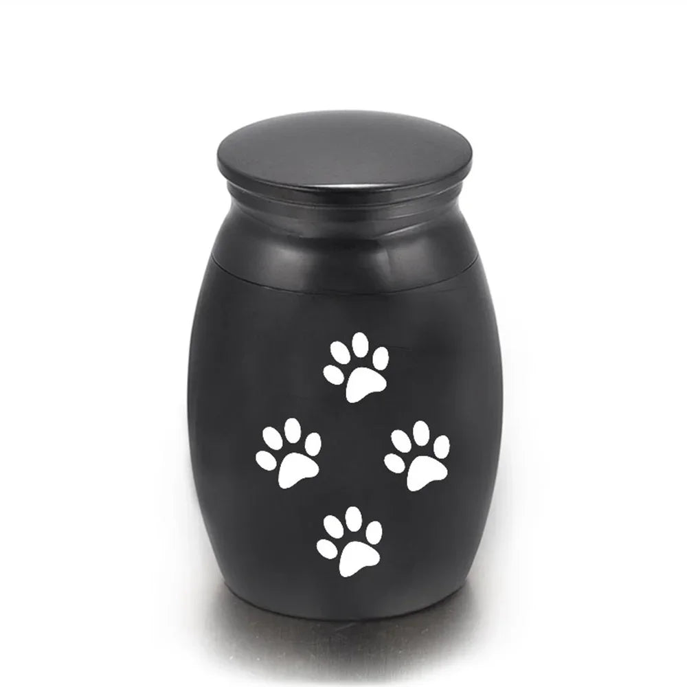 Pet Memorials Pet Urn Dog Paw Print Hair
