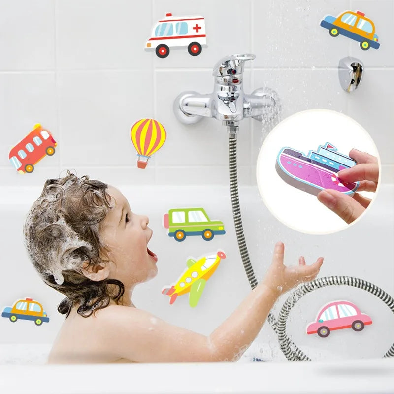Baby Bath Toys Cars Boat Cognitive Floating Toy