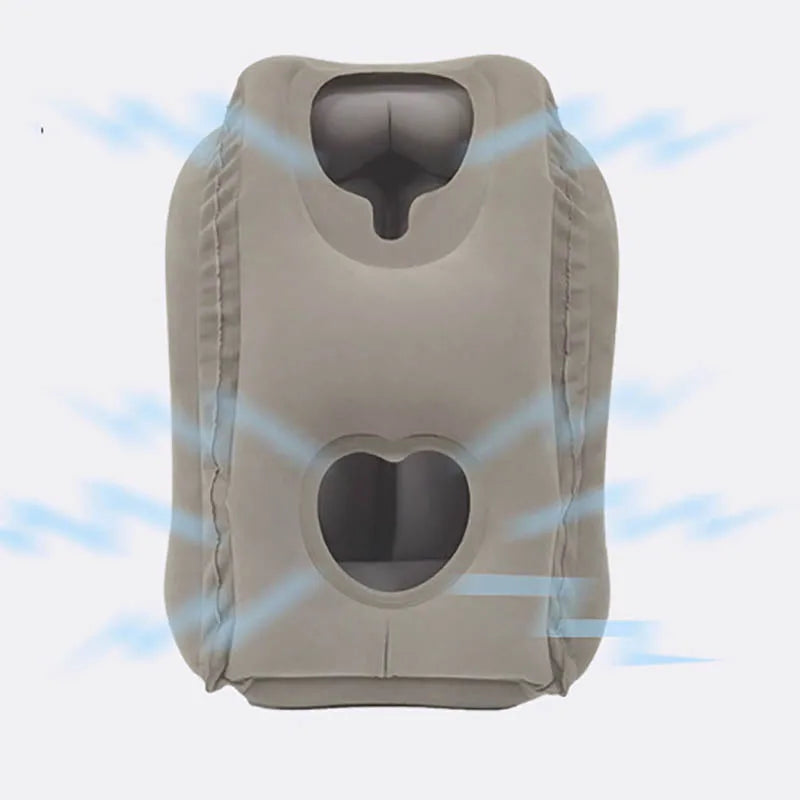 PVC Inflatable Travel Sleeping Pillow Portable Cushion Neck
