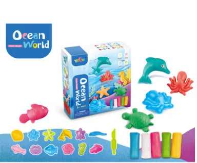 Playdough Dinosaur World Play Dough Set Plasticine Mold