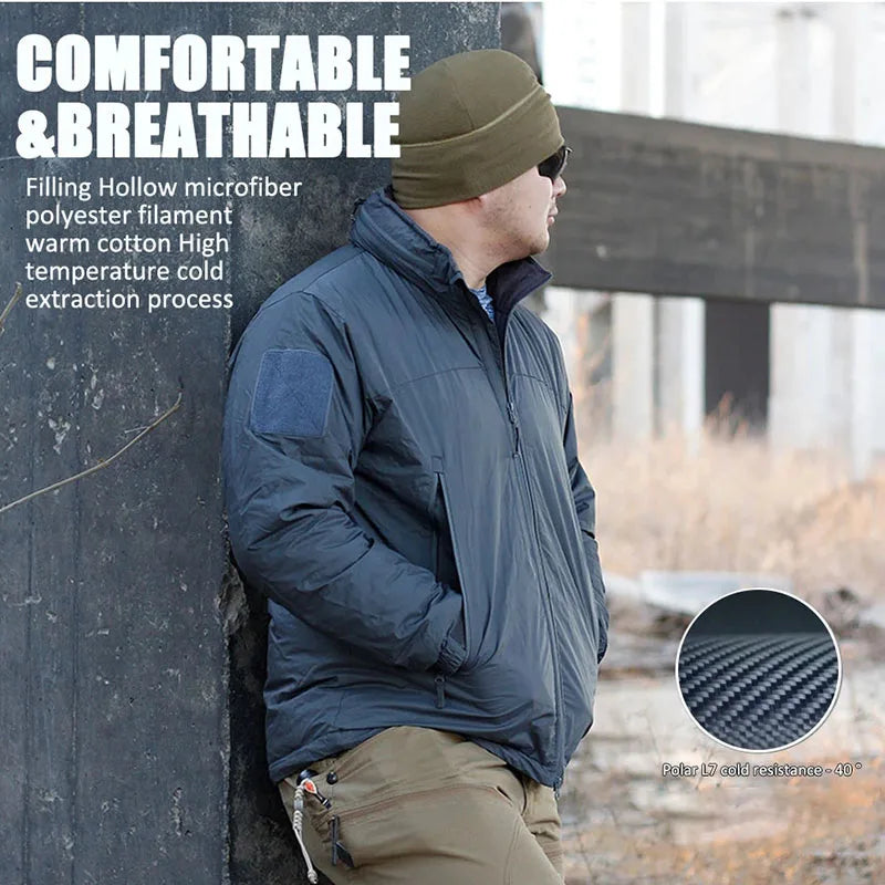 L7 Winter Warm Waterproof Jacket Parkas Men Windbreaks