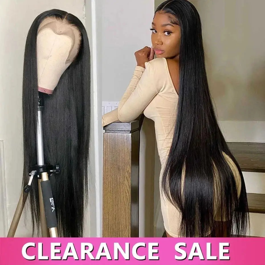 Bone Straight Brazilian 13x4 13x6 HD Transparent Lace