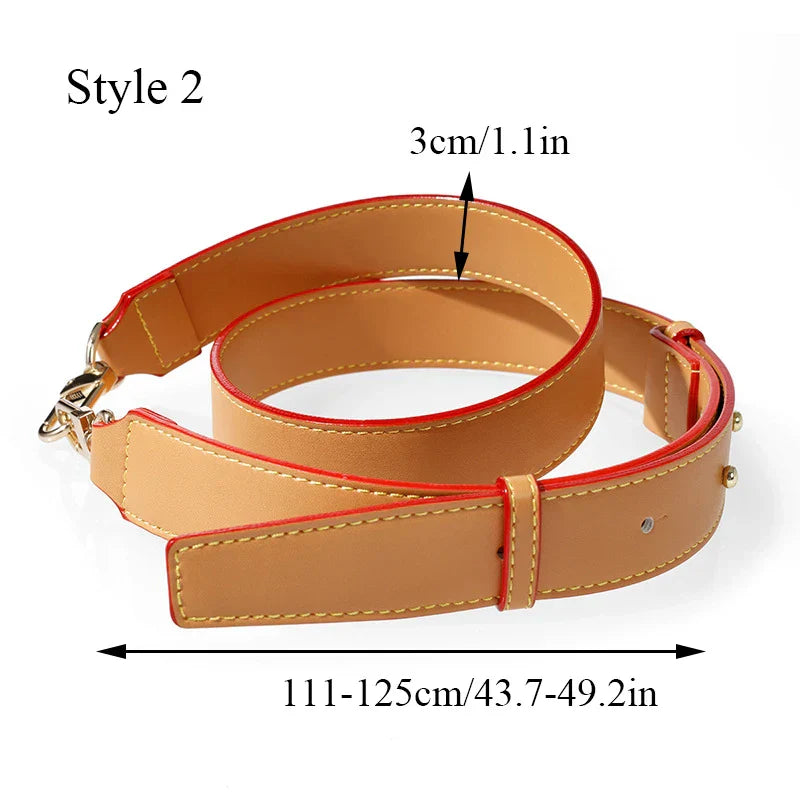 100 Genuine Leather 105CM Bag Strap for LV