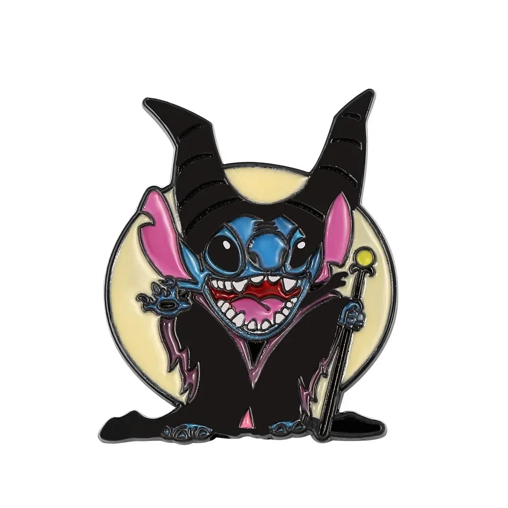 Stitch Lapel Pins for Backpack Accessories Cartoon Lilo