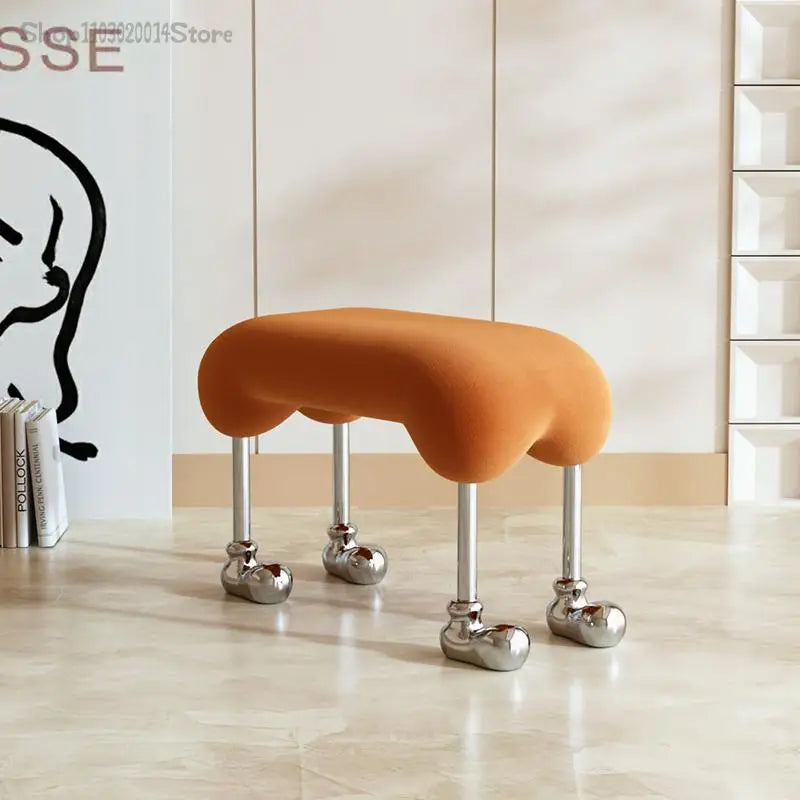 Cream Style Dog Stool Dining Chair Clothing Store