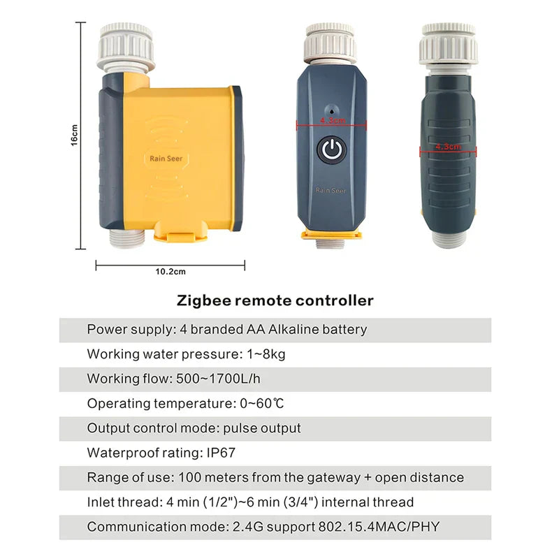 Rain Seer Tuya Zigbee Garden Home Irrigation Watering