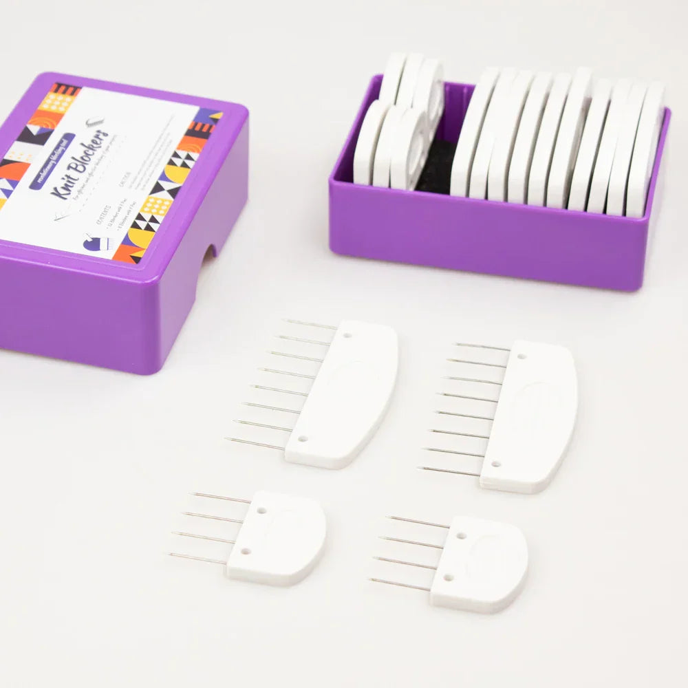 Knit Blockers Set 20 Pcs Stainless Steel Knitting