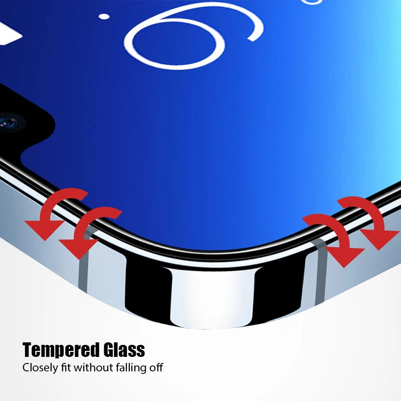 5PCS Protective Glass For iPhone 14 13 12