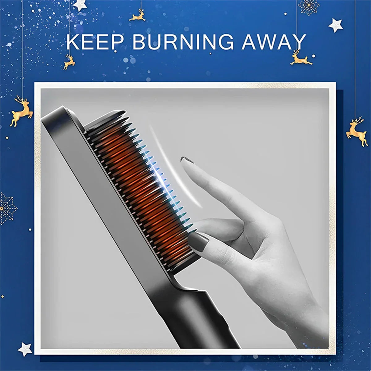 Electric Hot Comb Multifunctional Straight Hair Straightener Comb