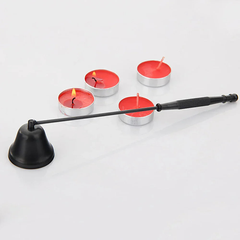 Stainless Steel Smokeless Candle Wick Bell Snuffer Home