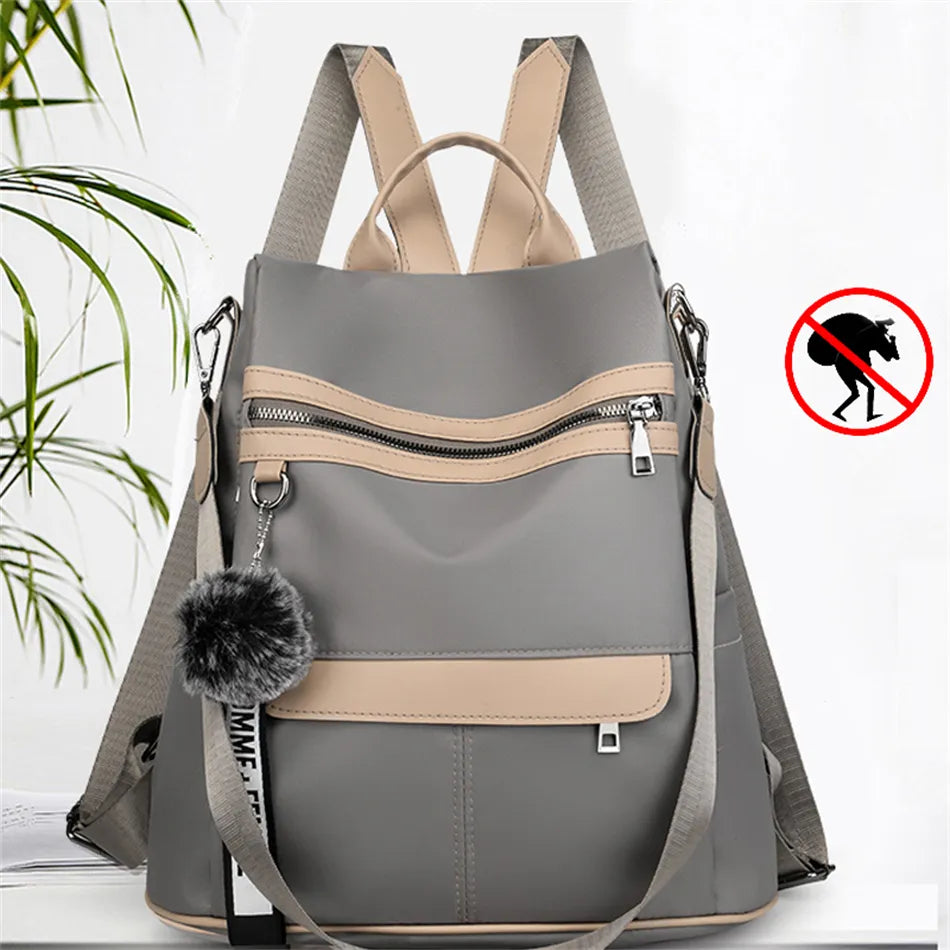 3 In 1 High Quality Antitheft Backpack Women