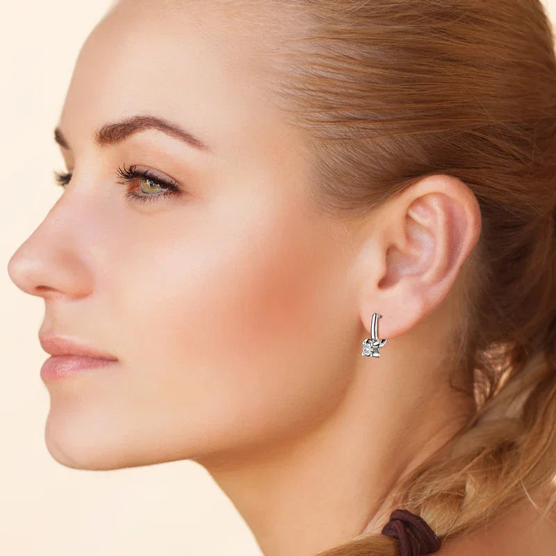 IOGOU Earrings 2023 Trend New Moissanite Dangle Huggie