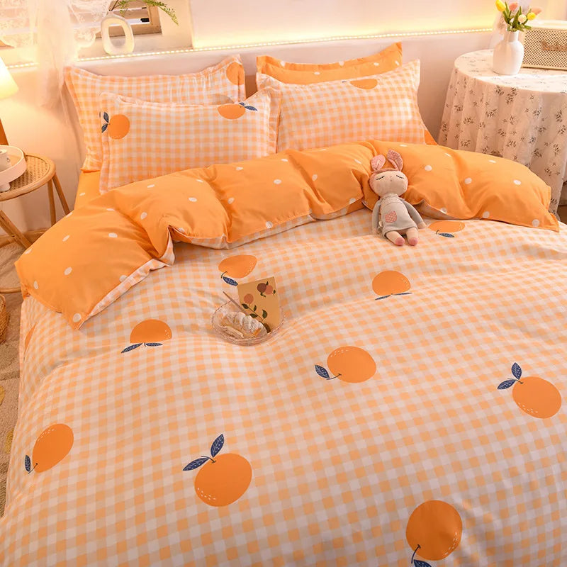 Cute Bedding Set Men Women Duvet Cover Bed