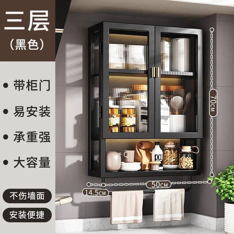 Wall Toilet Bathroom Cabinet Kitchen Organizer Closet Partitions