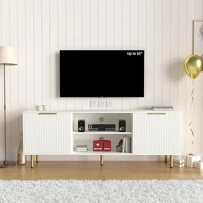 Mid Century Modern TV Stand for 80 Inch