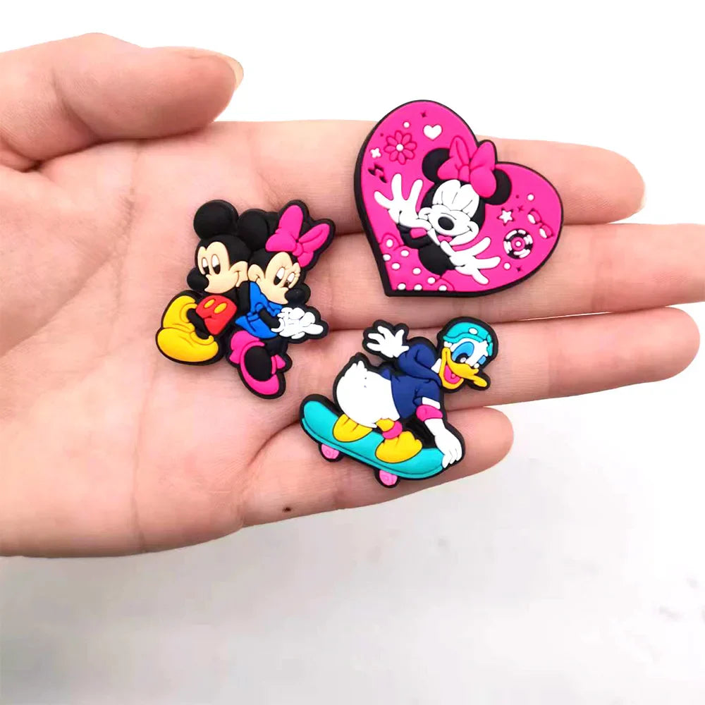 Aoger Disney Mickey Minnie Donald Shoe Charms