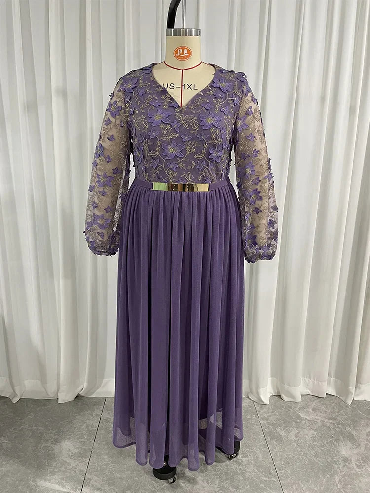 Women Plus Size Maxi Dresses 2023 New Autumn