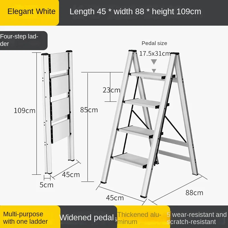 Multifunctional High Stools Kitchen Thickened Telescopic Ladder Stable