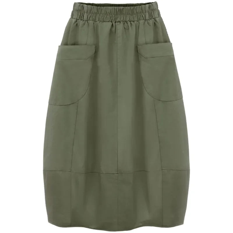 Plus Size 2023 Autumn 4XL Loose Womens Skirt