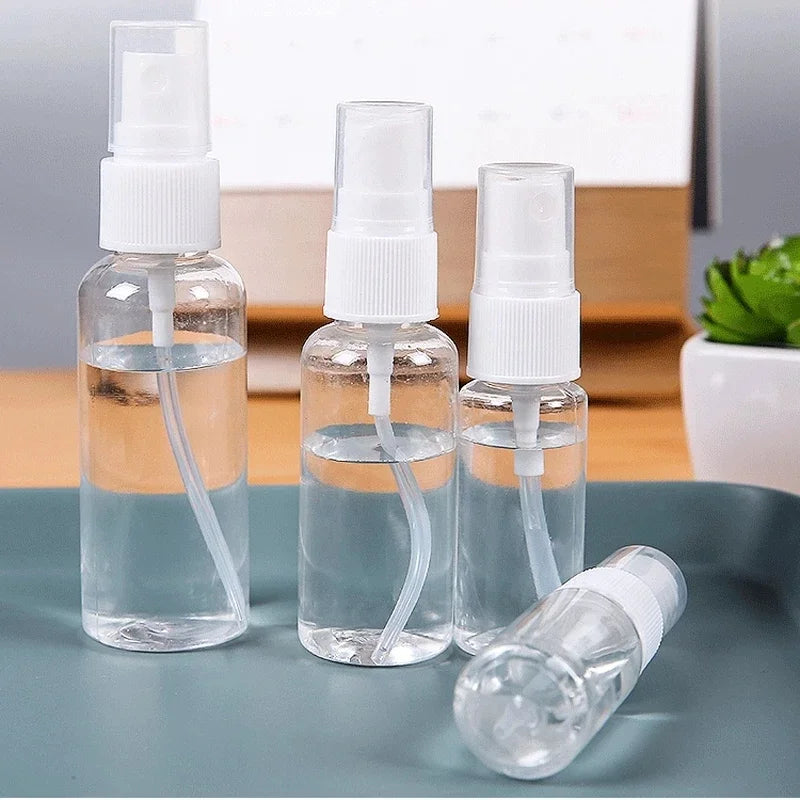 20Pcs Spray Bottle 10/20/30/50/60/80/100/120/ml Plastic Refillable Bottles Mist