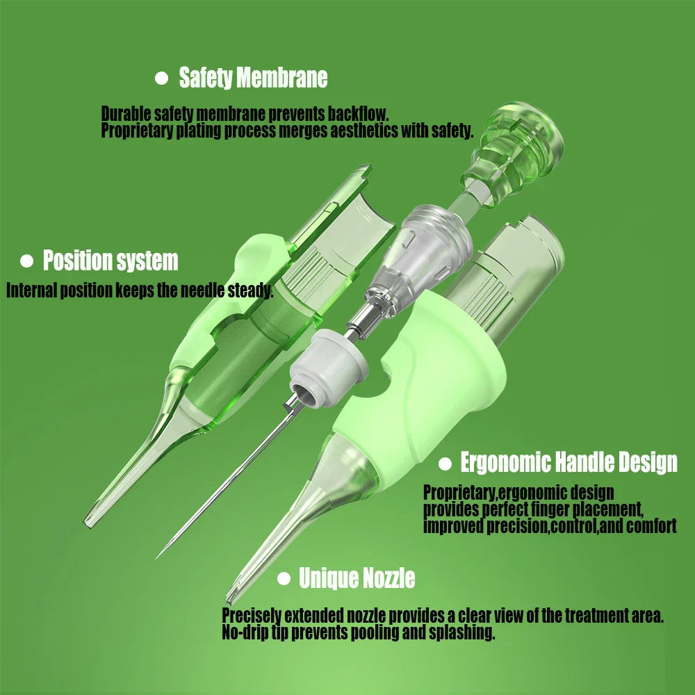 POPU Cartridge Tattoo Needles RL Disposable Sterilized Safety