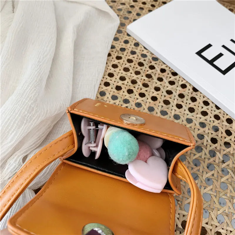 Girl Messenger Backpack Mini Purses and Handbags PU