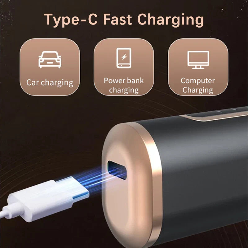 Portable Wireless Electric Hair Brush Heating Hair Straightener