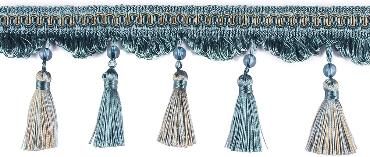 6M/Lot 9cm Width Curtain Fringe Tassel Trim Lace