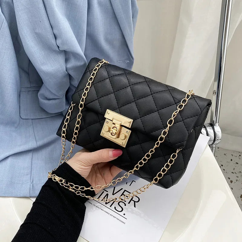 Embroidery Thread Small PU Leather Crossbody Bags For