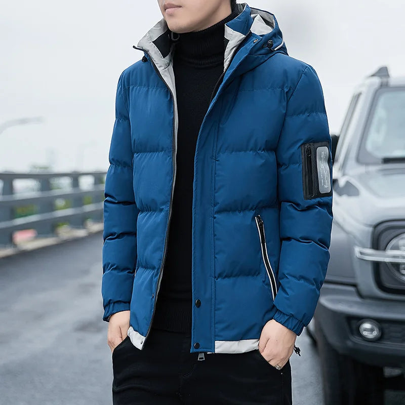 2024 Winter Korean Style Parkas Men's Puffer Jacket