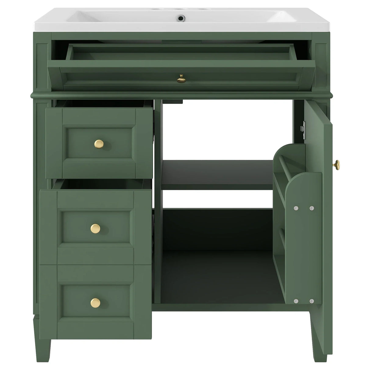 30'' Bathroom Vanity with Top Sink,Bathroom Storage Cabinet