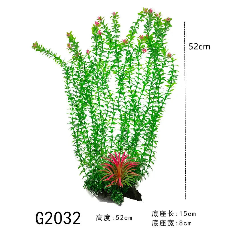 24-52cm Large Aquarium Plants Plastic Grass Fish Tank